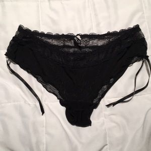 Sexy black lacy panties.